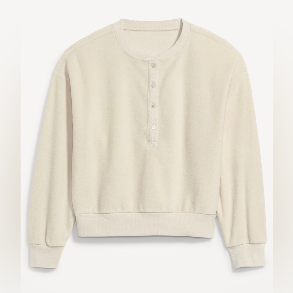 Old Navy Microfleece Henley Sweater
